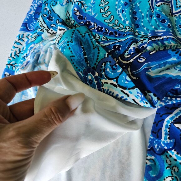 NWT Lauren by Ralph Lauren Blue Floral Dress size 14W - Picture 8 of 14